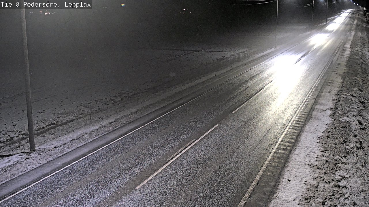 Weather Camera Image Road 8 Pedersöre, Lepplax, Pedersören kunta, Pohjanmaa