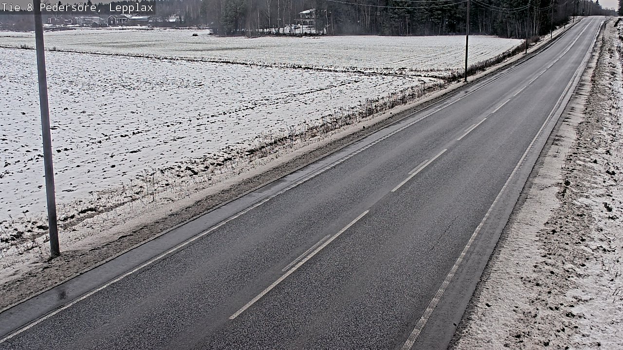 Weather Camera Image Road 8 Pedersöre, Lepplax, Pedersören kunta, Pohjanmaa