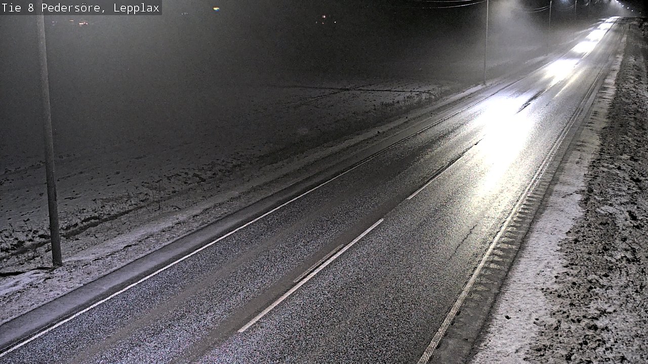 Weather Camera Image Road 8 Pedersöre, Lepplax, Pedersören kunta, Pohjanmaa