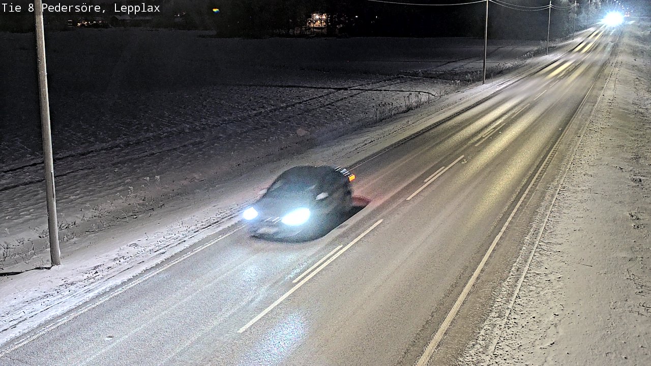 Weather Camera Image Road 8 Pedersöre, Lepplax, Pedersören kunta, Pohjanmaa