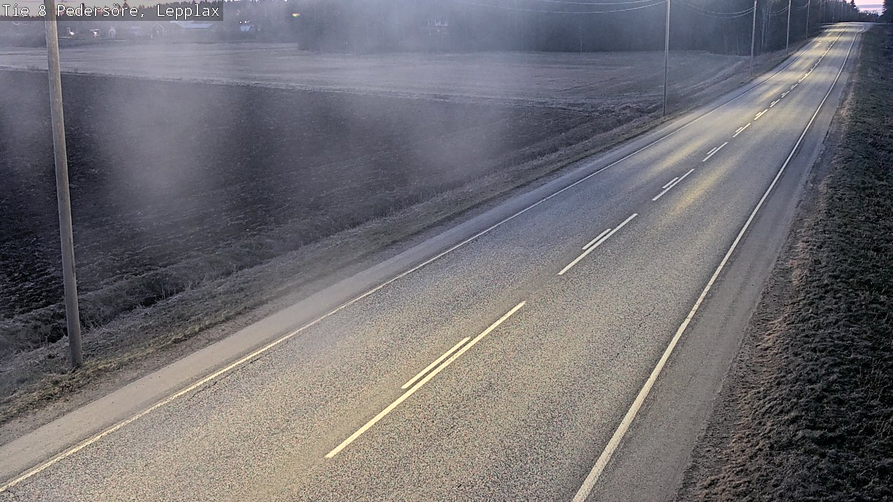 Weather Camera Image Väg 8 Pedersöre, Lepplax, Pedersören kunta, Pohjanmaa