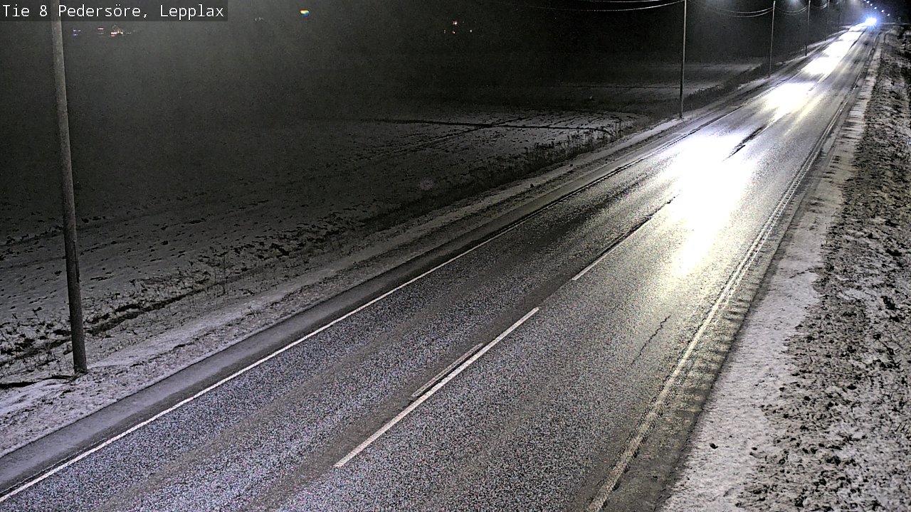 Weather Camera Image Road 8 Pedersöre, Lepplax, Pedersören kunta, Pohjanmaa