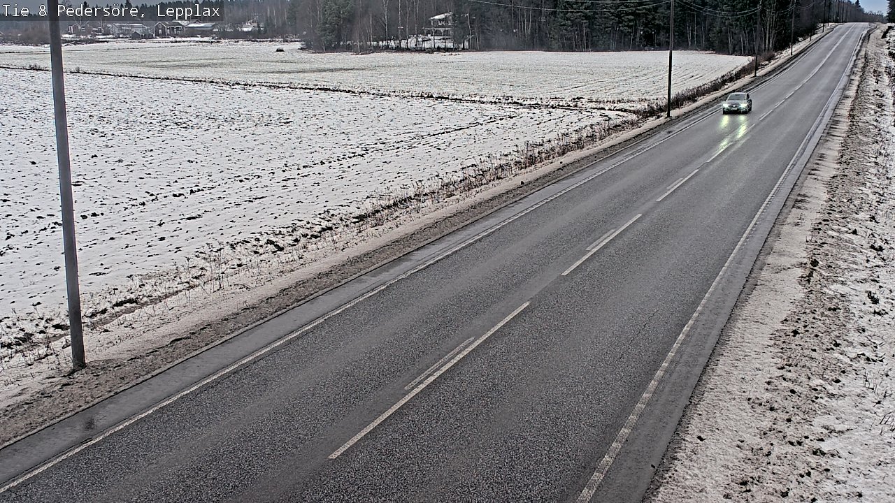 Weather Camera Image Väg 8 Pedersöre, Lepplax, Pedersören kunta, Pohjanmaa