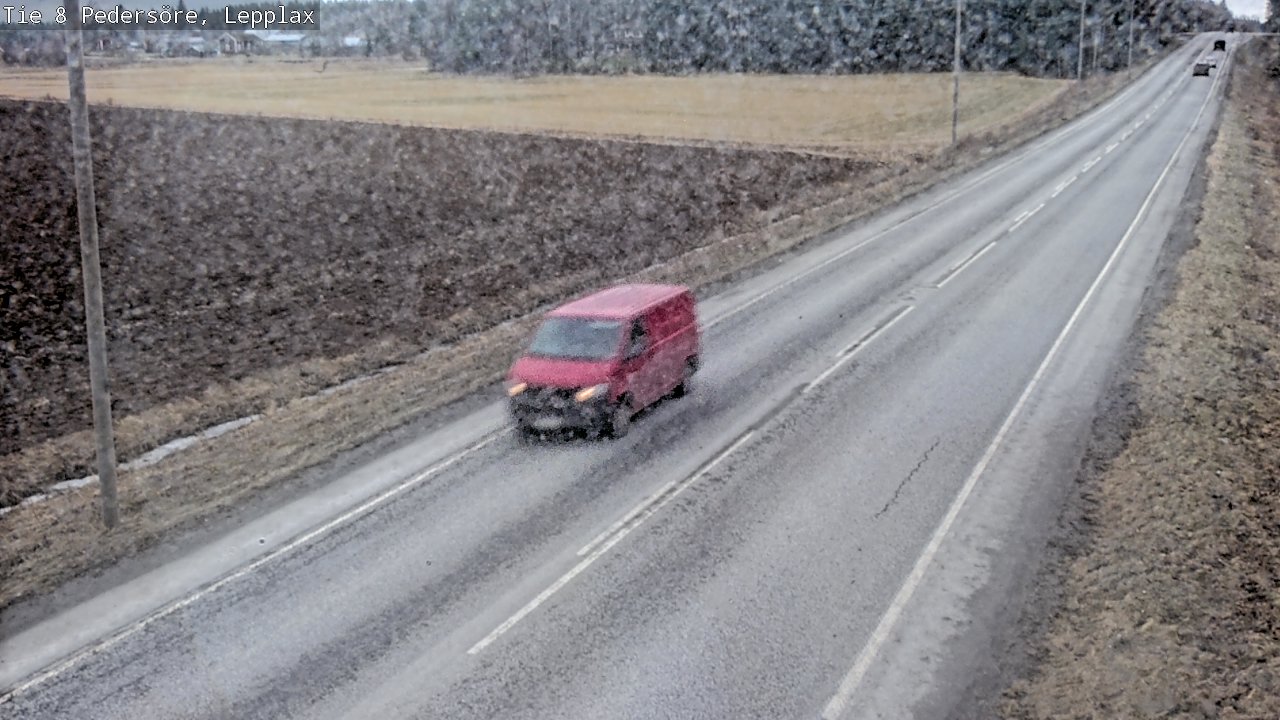 Weather Camera Image Road 8 Pedersöre, Lepplax, Pedersören kunta, Pohjanmaa