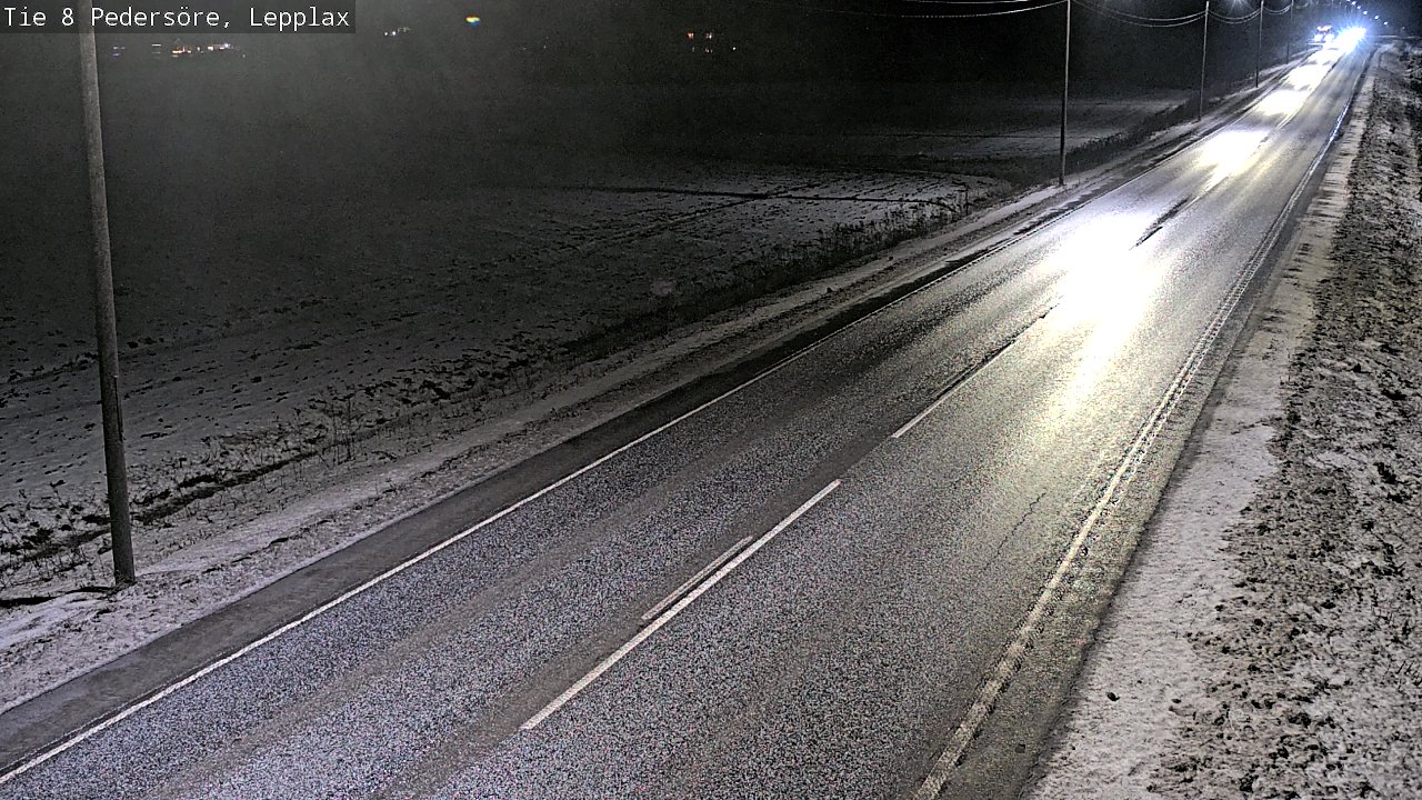 Weather Camera Image Road 8 Pedersöre, Lepplax, Pedersören kunta, Pohjanmaa
