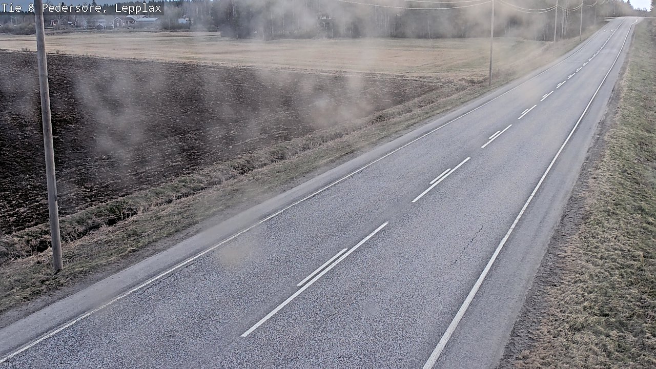 Weather Camera Image Road 8 Pedersöre, Lepplax, Pedersören kunta, Pohjanmaa