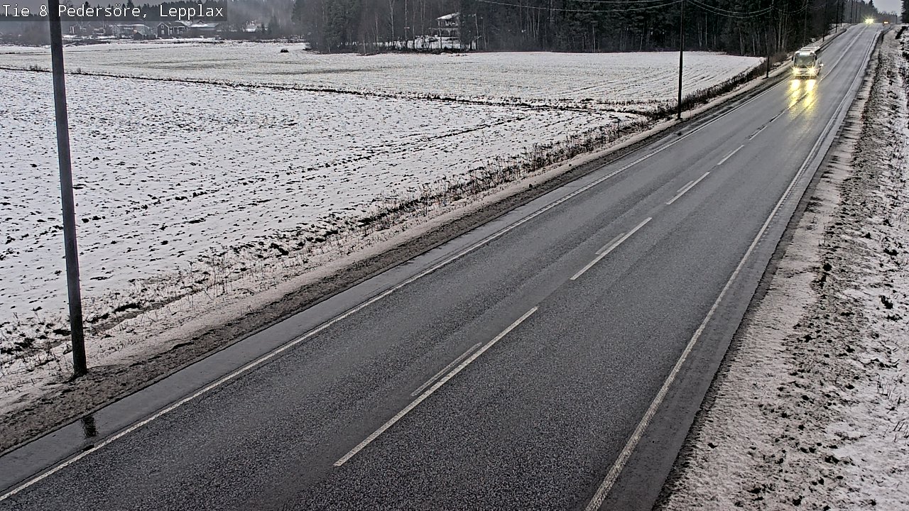Weather Camera Image Väg 8 Pedersöre, Lepplax, Pedersören kunta, Pohjanmaa