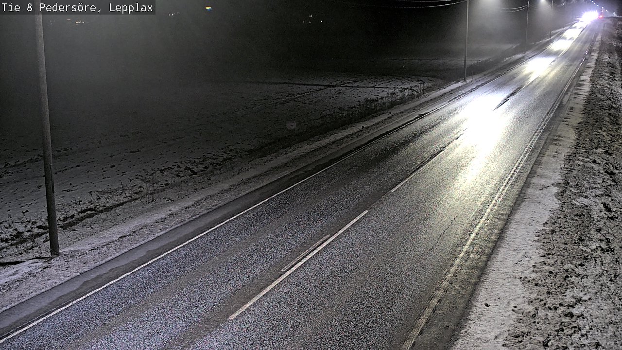 Weather Camera Image Road 8 Pedersöre, Lepplax, Pedersören kunta, Pohjanmaa