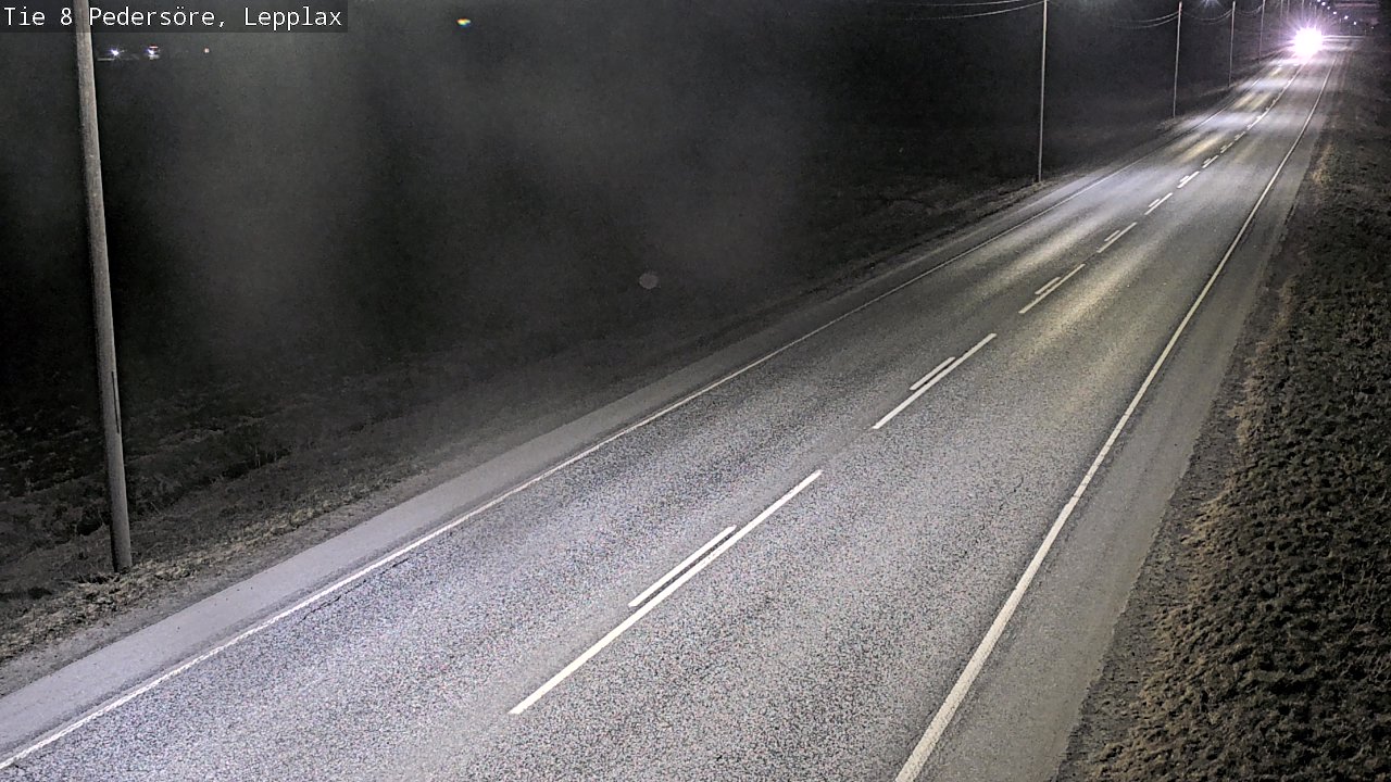Weather Camera Image Väg 8 Pedersöre, Lepplax, Pedersören kunta, Pohjanmaa