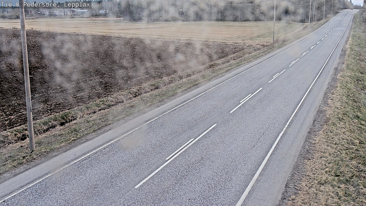 Weather Camera Image Road 8 Pedersöre, Lepplax, Pedersören kunta, Pohjanmaa