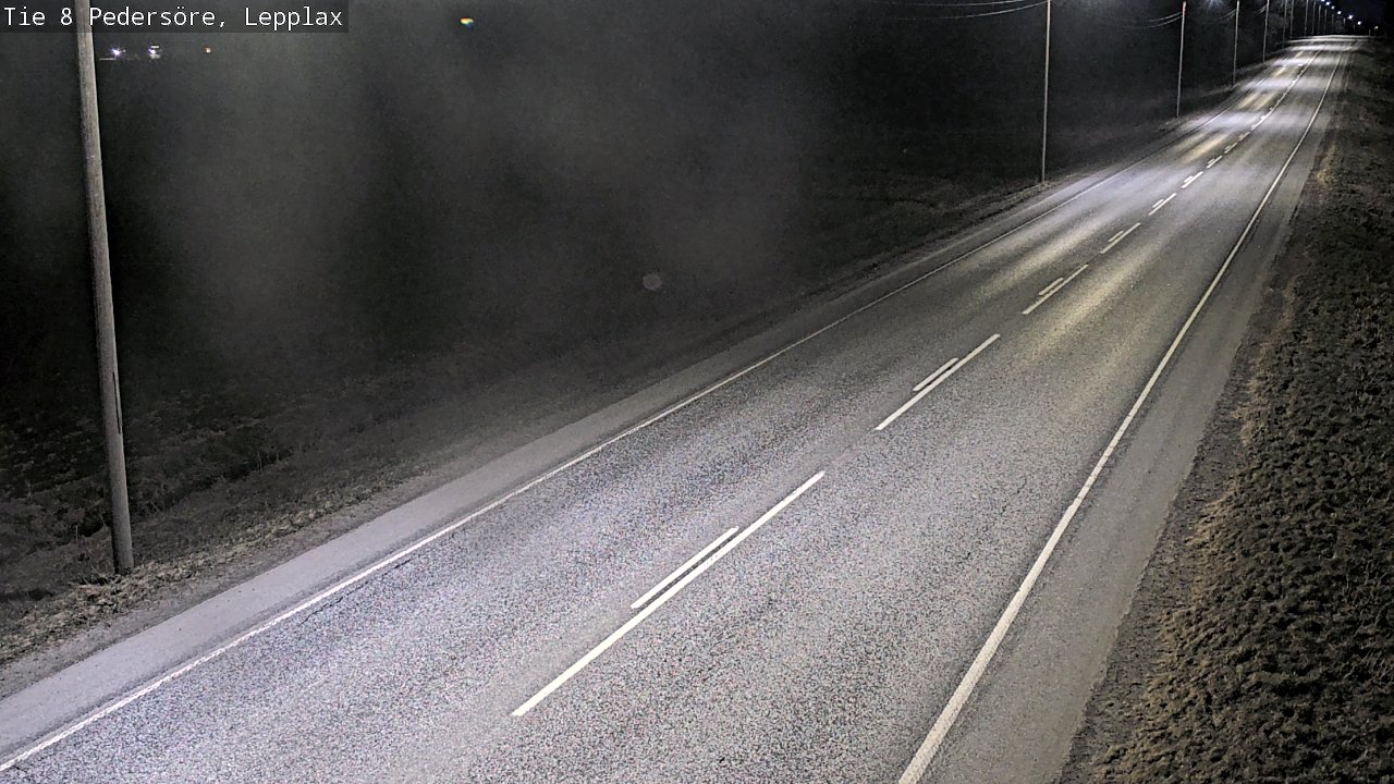 Weather Camera Image Väg 8 Pedersöre, Lepplax, Pedersören kunta, Pohjanmaa