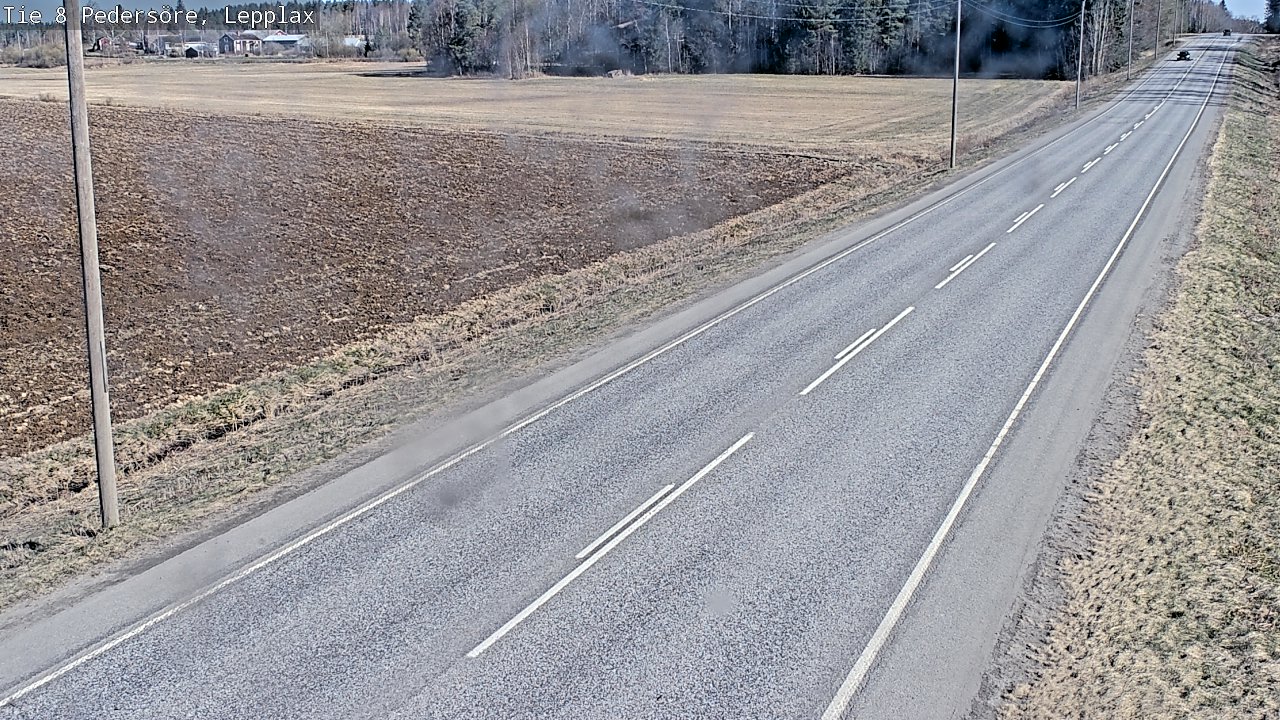 Weather Camera Image Väg 8 Pedersöre, Lepplax, Pedersören kunta, Pohjanmaa