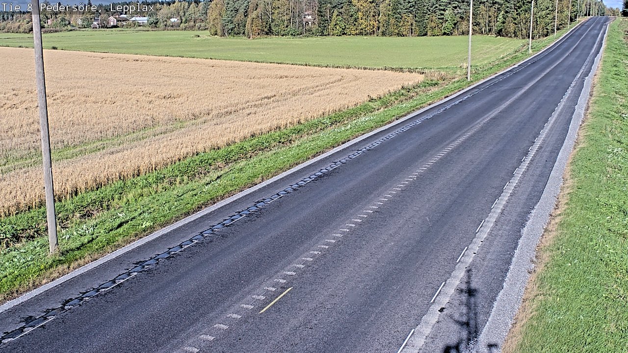 Weather Camera Image Väg 8 Pedersöre, Lepplax, Pedersören kunta, Pohjanmaa