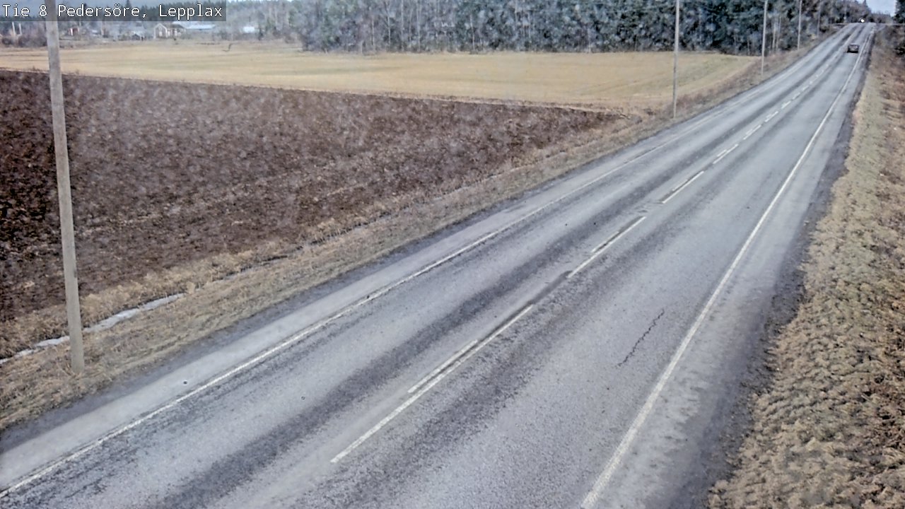 Weather Camera Image Road 8 Pedersöre, Lepplax, Pedersören kunta, Pohjanmaa