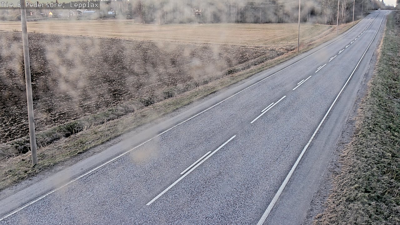Weather Camera Image Väg 8 Pedersöre, Lepplax, Pedersören kunta, Pohjanmaa