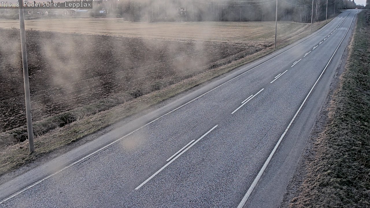 Weather Camera Image Väg 8 Pedersöre, Lepplax, Pedersören kunta, Pohjanmaa