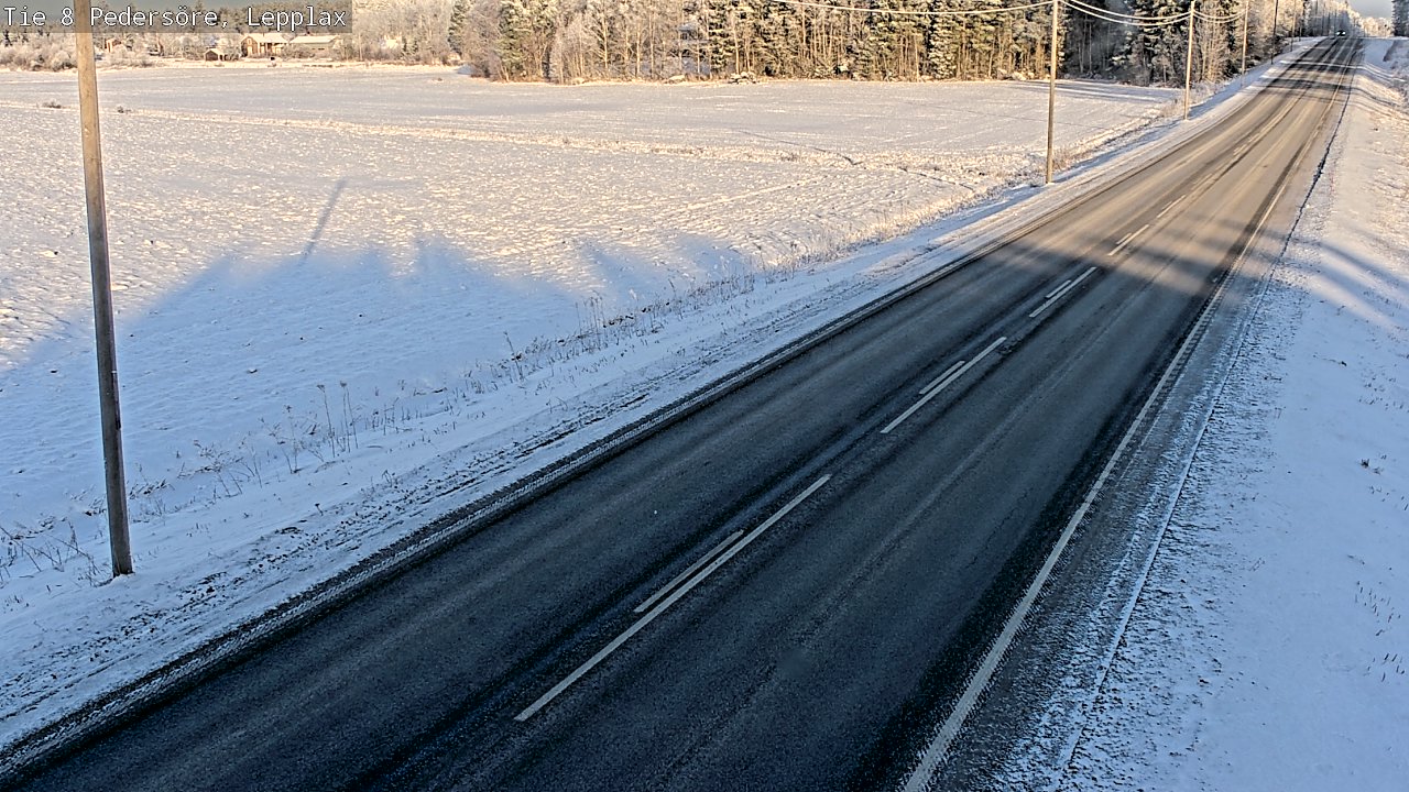 Weather Camera Image Road 8 Pedersöre, Lepplax, Pedersören kunta, Pohjanmaa