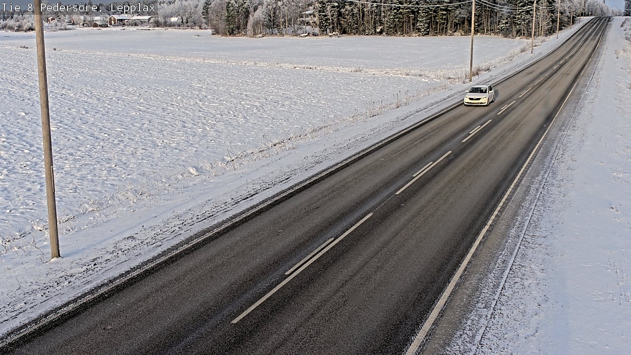 Weather Camera Image Road 8 Pedersöre, Lepplax, Pedersören kunta, Pohjanmaa