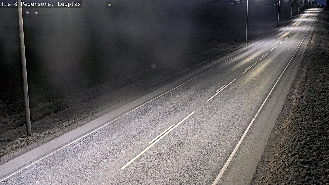 Weather Camera Image Väg 8 Pedersöre, Lepplax, Pedersören kunta, Pohjanmaa