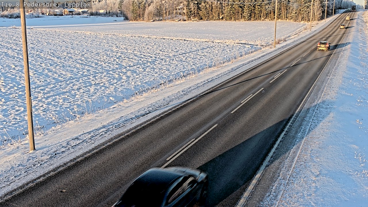 Weather Camera Image Road 8 Pedersöre, Lepplax, Pedersören kunta, Pohjanmaa