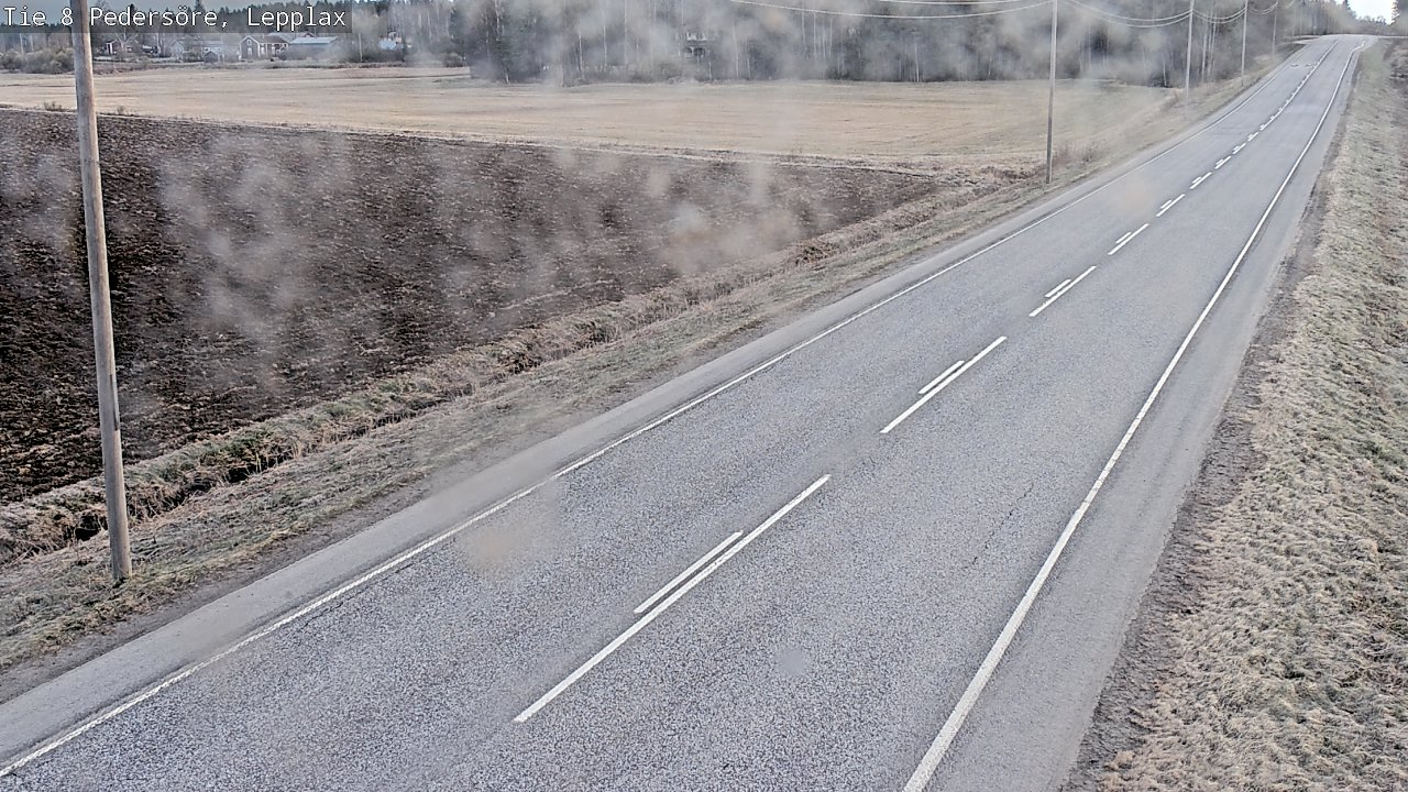 Weather Camera Image Väg 8 Pedersöre, Lepplax, Pedersören kunta, Pohjanmaa