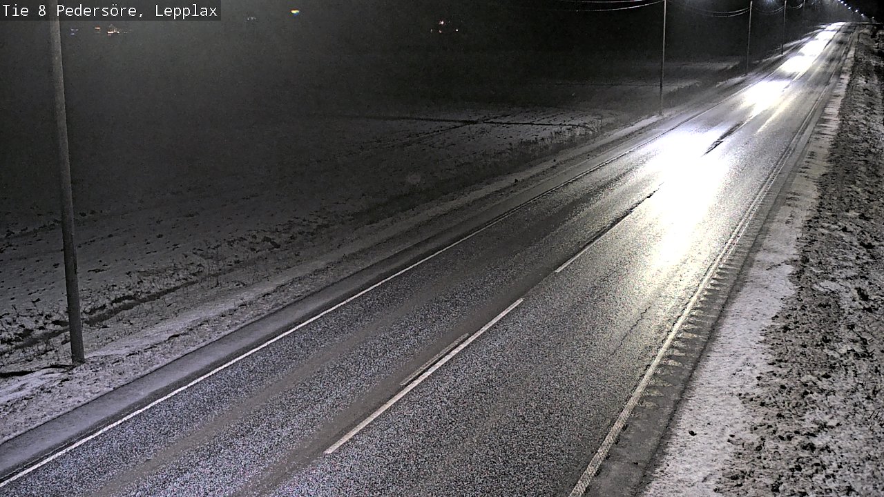 Weather Camera Image Road 8 Pedersöre, Lepplax, Pedersören kunta, Pohjanmaa