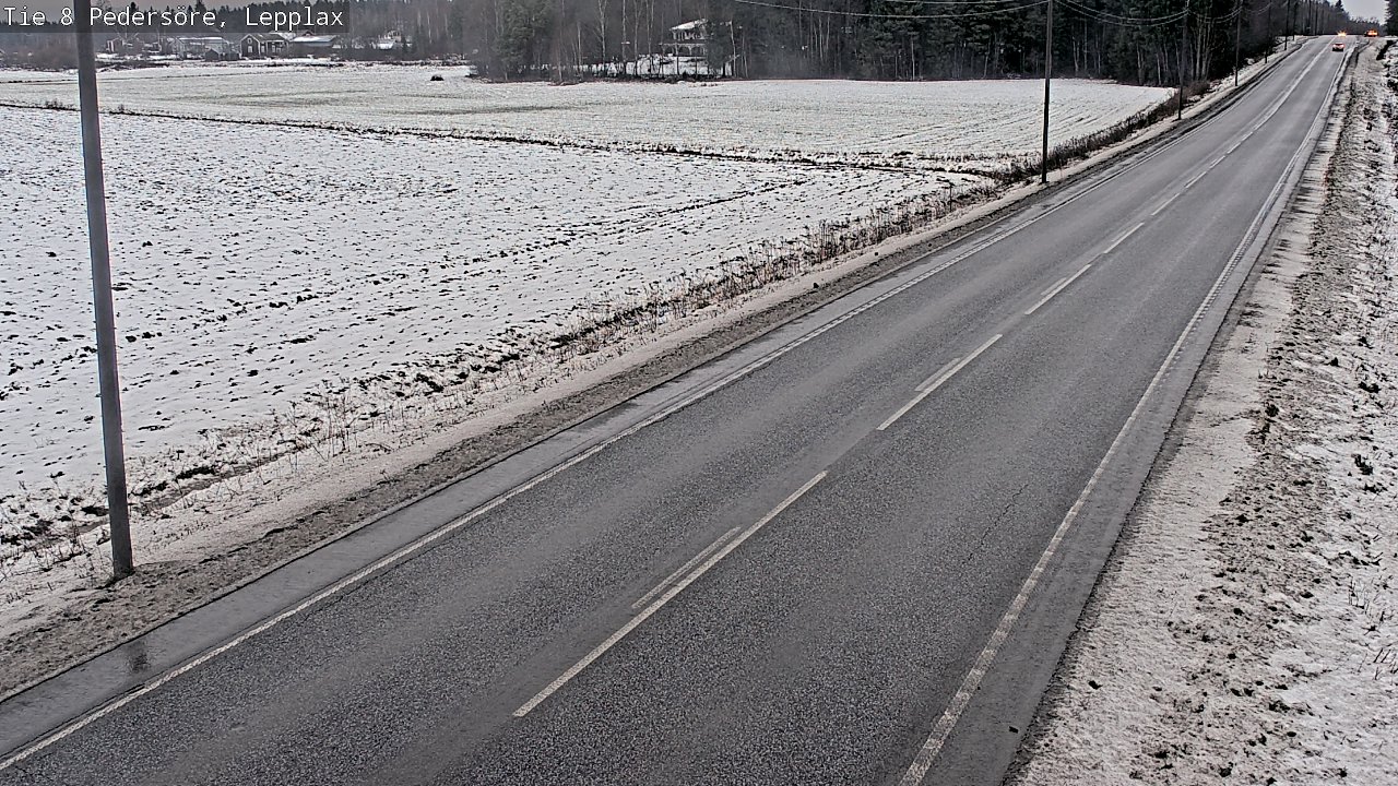 Weather Camera Image Road 8 Pedersöre, Lepplax, Pedersören kunta, Pohjanmaa