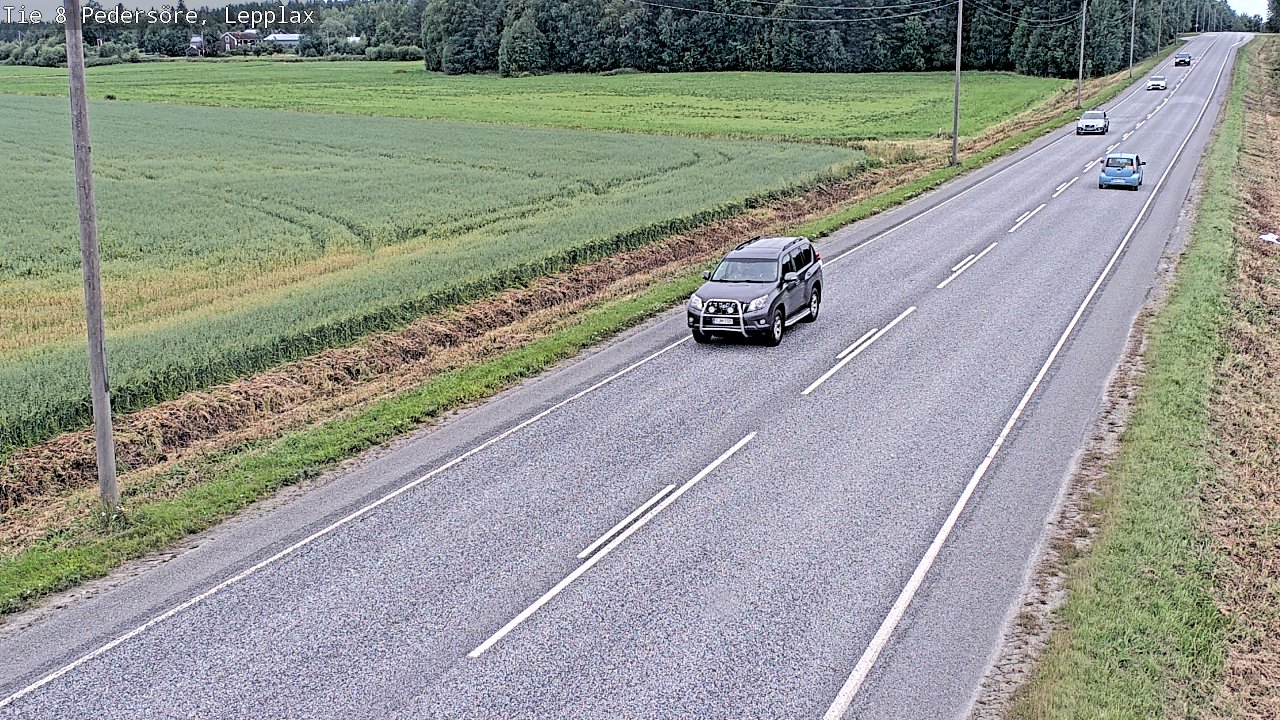Weather Camera Image Road 8 Pedersöre, Lepplax, Pedersören kunta, Pohjanmaa