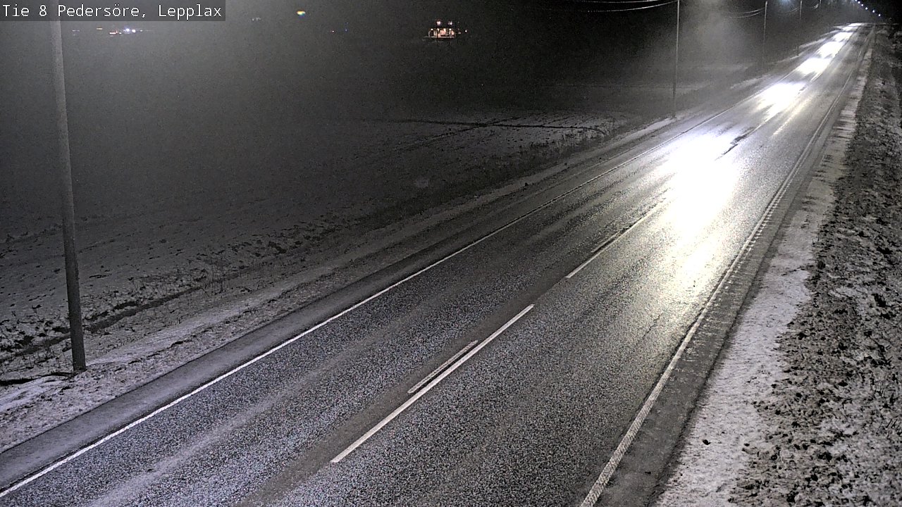 Weather Camera Image Road 8 Pedersöre, Lepplax, Pedersören kunta, Pohjanmaa