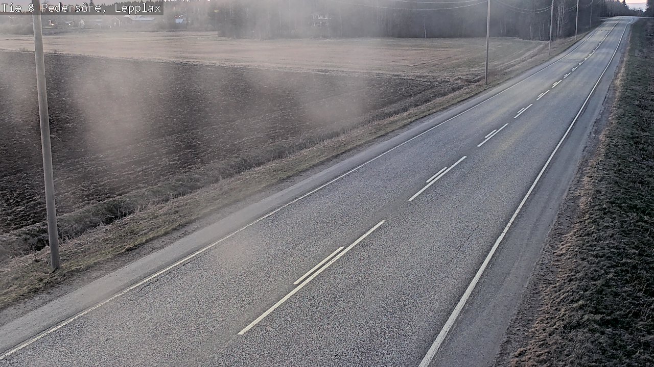 Weather Camera Image Väg 8 Pedersöre, Lepplax, Pedersören kunta, Pohjanmaa