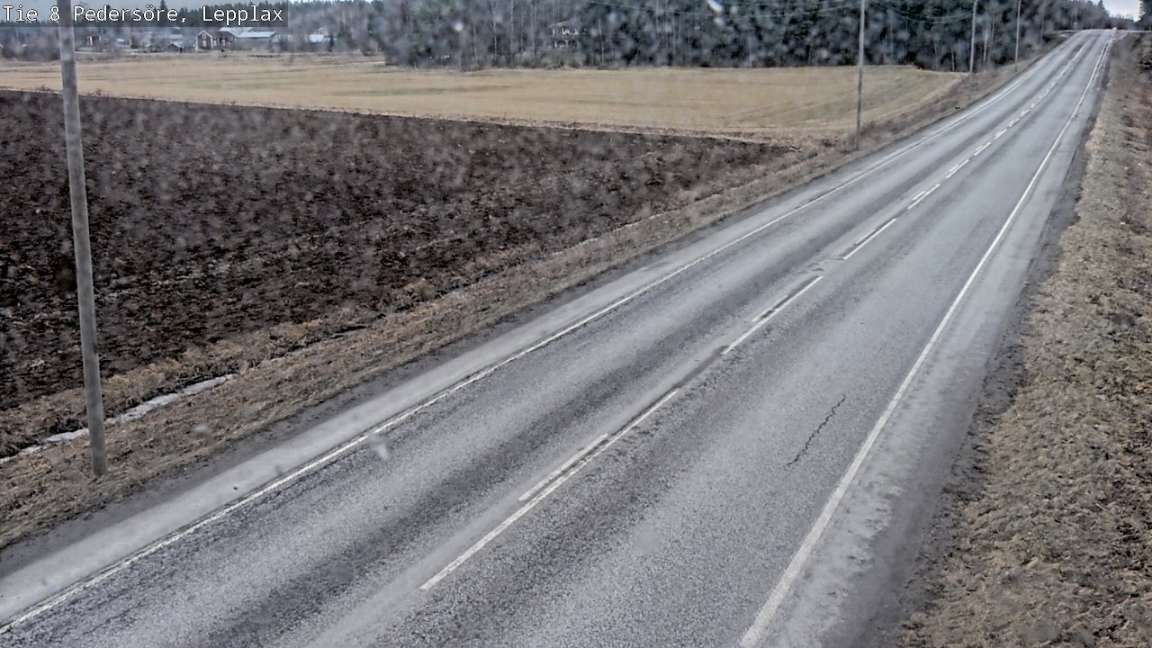 Weather Camera Image Road 8 Pedersöre, Lepplax, Pedersören kunta, Pohjanmaa