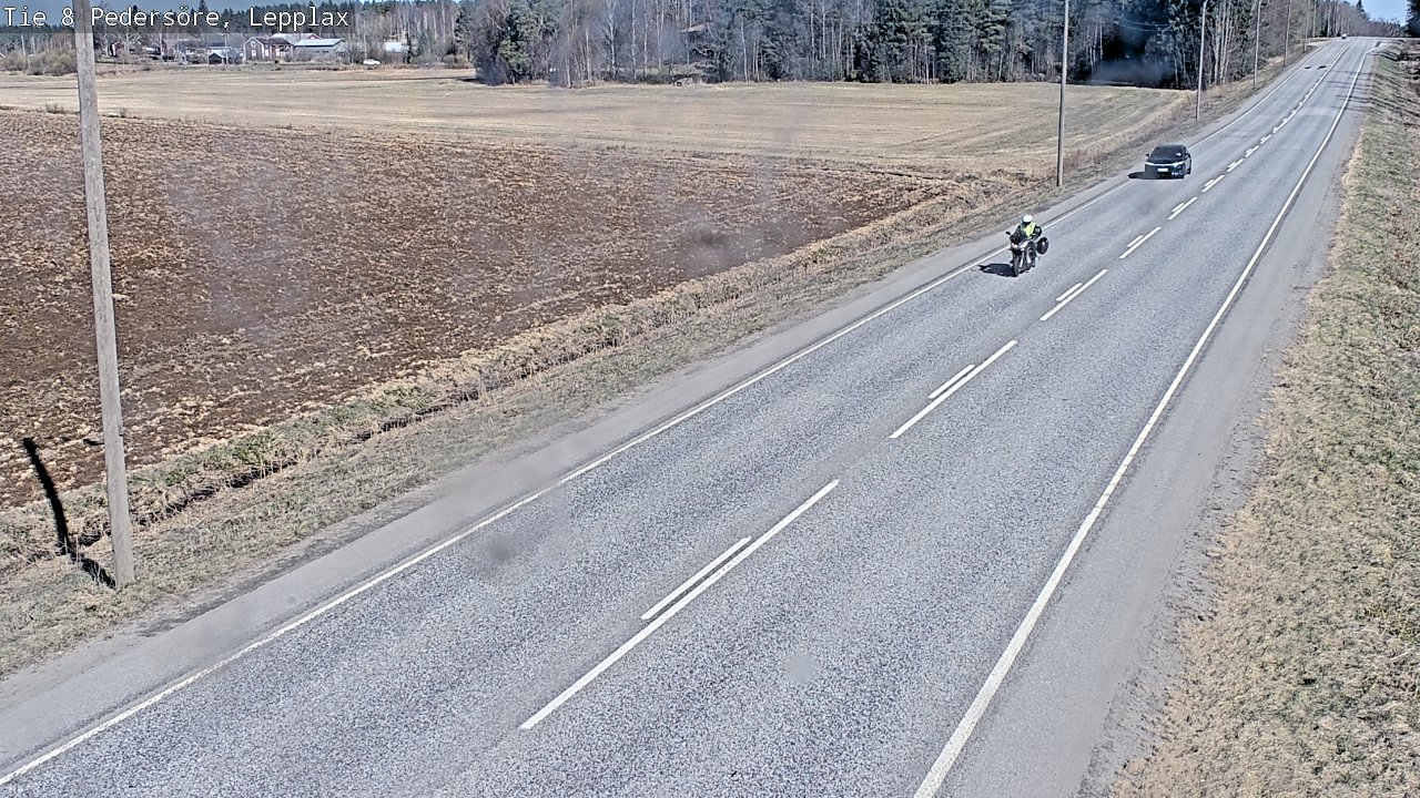 Weather Camera Image Väg 8 Pedersöre, Lepplax, Pedersören kunta, Pohjanmaa