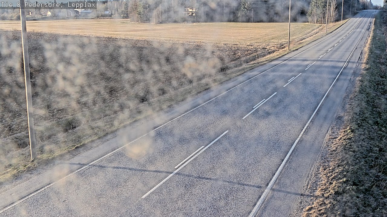 Weather Camera Image Väg 8 Pedersöre, Lepplax, Pedersören kunta, Pohjanmaa