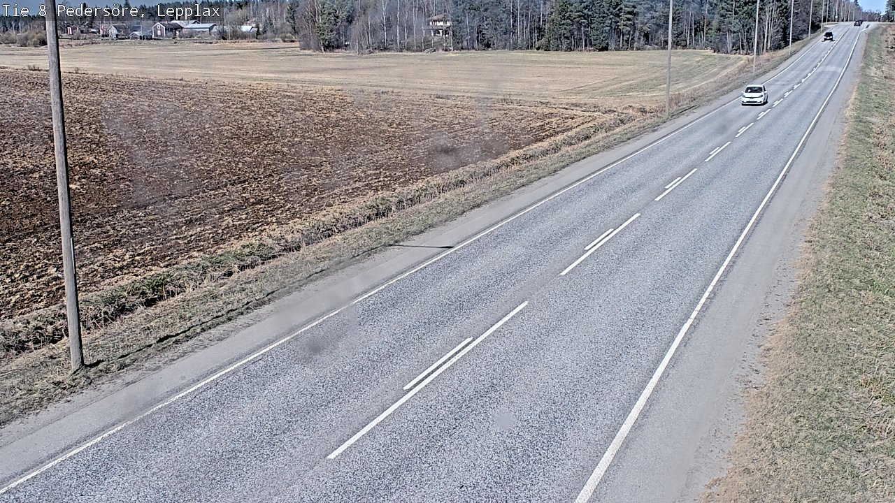 Weather Camera Image Väg 8 Pedersöre, Lepplax, Pedersören kunta, Pohjanmaa