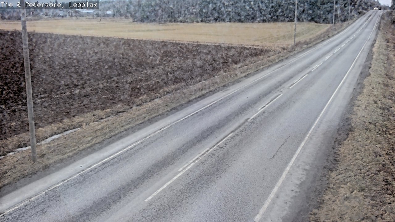 Weather Camera Image Road 8 Pedersöre, Lepplax, Pedersören kunta, Pohjanmaa