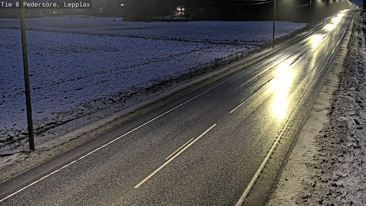Weather Camera Image Väg 8 Pedersöre, Lepplax, Pedersören kunta, Pohjanmaa