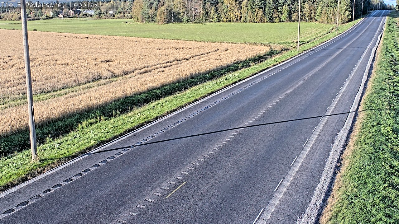Weather Camera Image Väg 8 Pedersöre, Lepplax, Pedersören kunta, Pohjanmaa