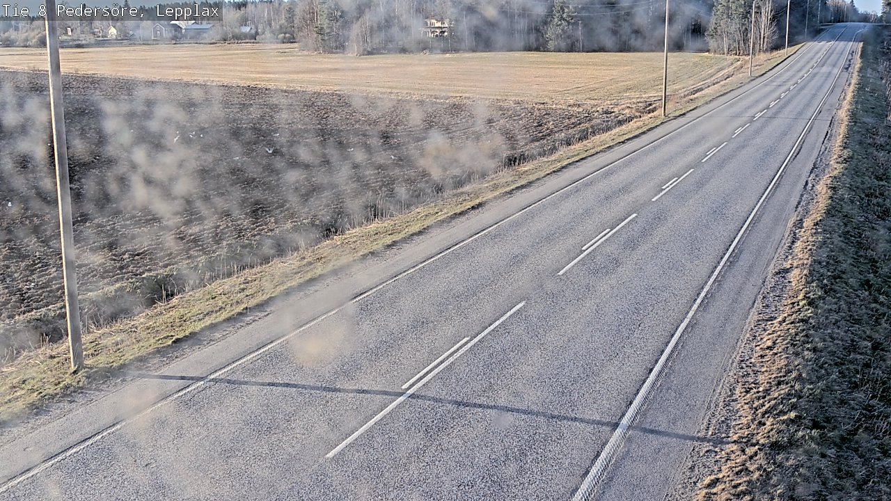 Weather Camera Image Väg 8 Pedersöre, Lepplax, Pedersören kunta, Pohjanmaa
