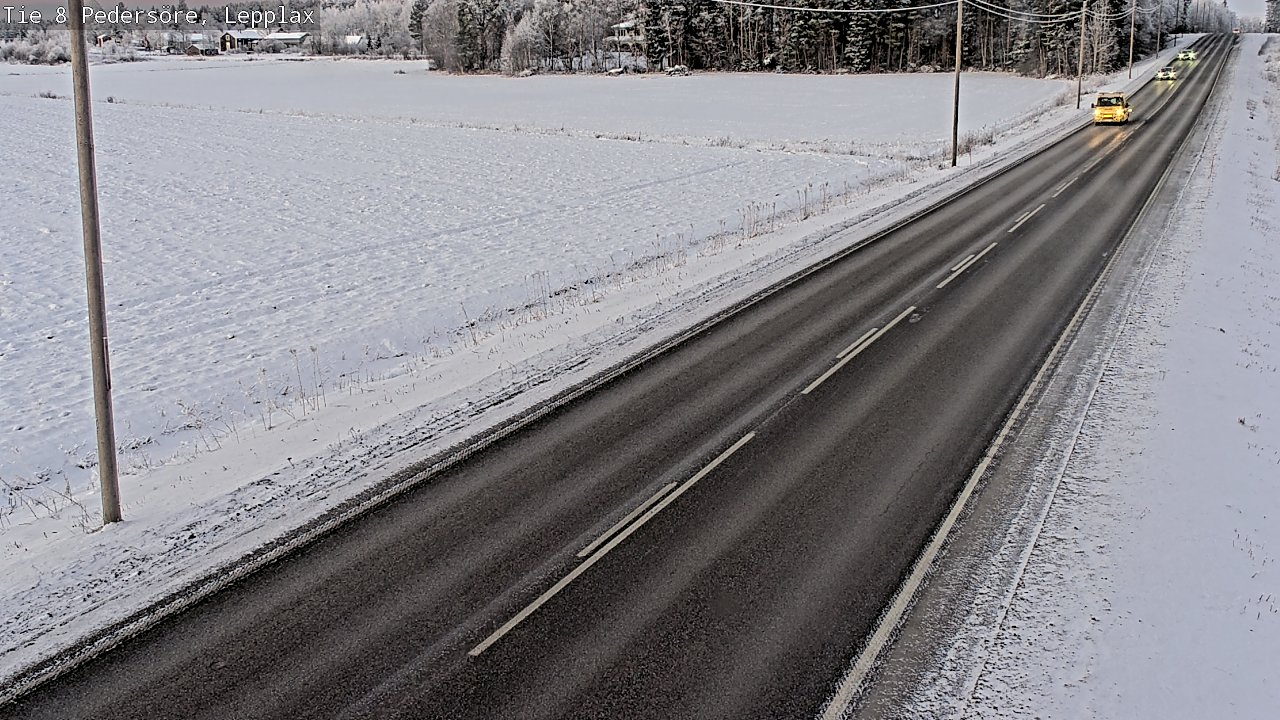 Weather Camera Image Road 8 Pedersöre, Lepplax, Pedersören kunta, Pohjanmaa