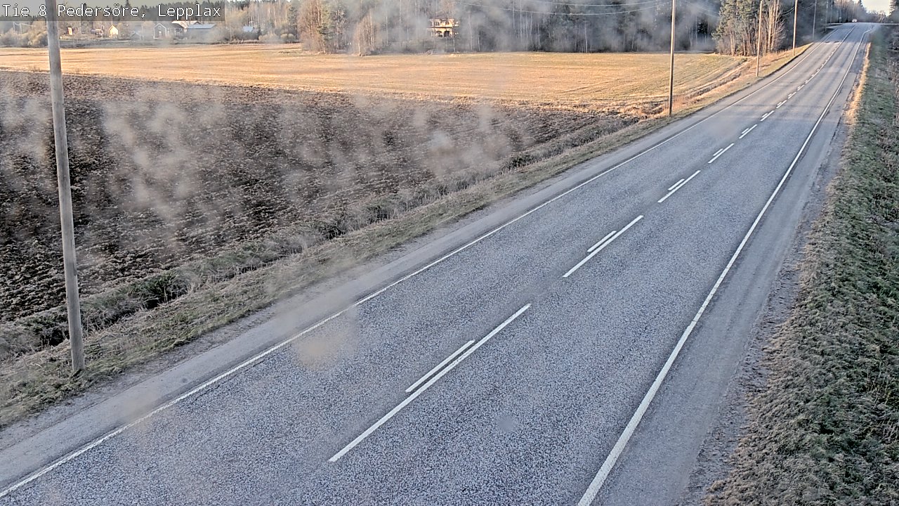 Weather Camera Image Väg 8 Pedersöre, Lepplax, Pedersören kunta, Pohjanmaa