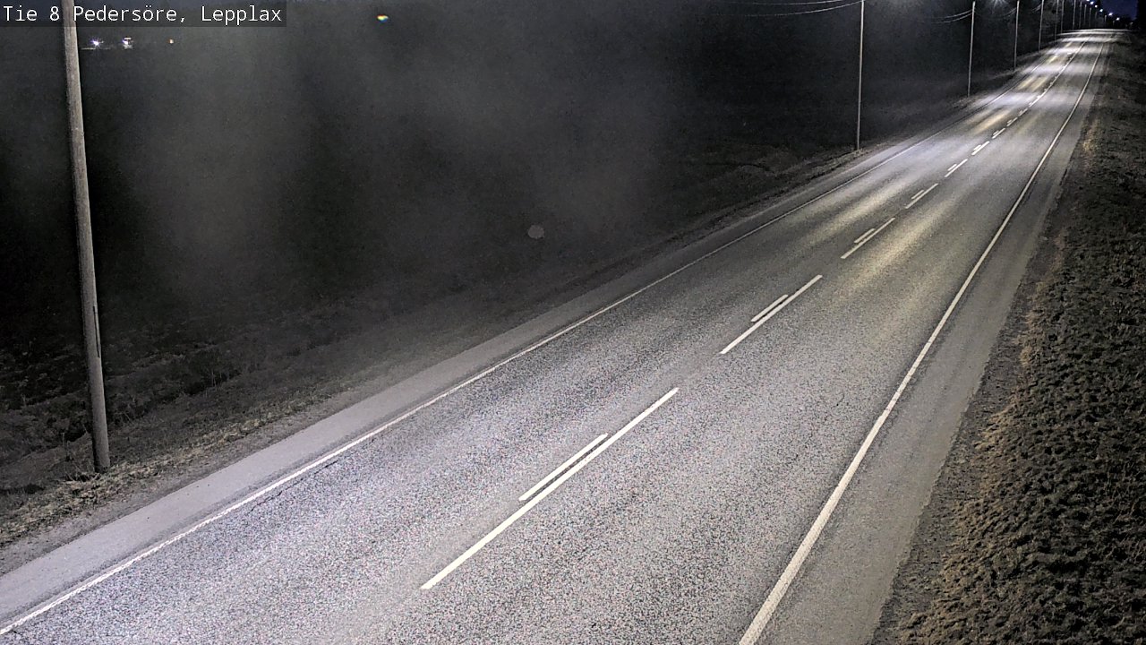 Weather Camera Image Väg 8 Pedersöre, Lepplax, Pedersören kunta, Pohjanmaa