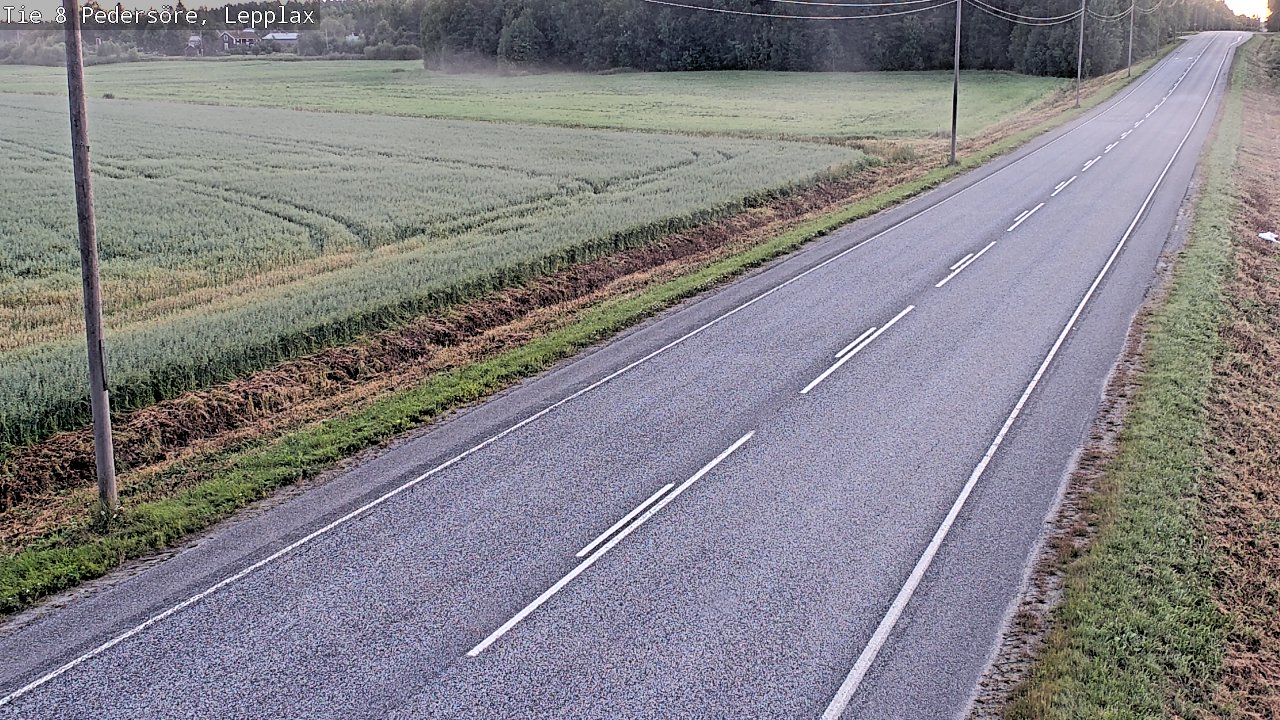 Weather Camera Image Väg 8 Pedersöre, Lepplax, Pedersören kunta, Pohjanmaa