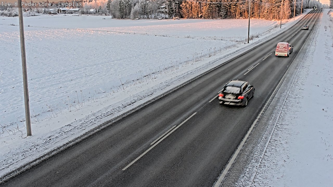 Weather Camera Image Road 8 Pedersöre, Lepplax, Pedersören kunta, Pohjanmaa