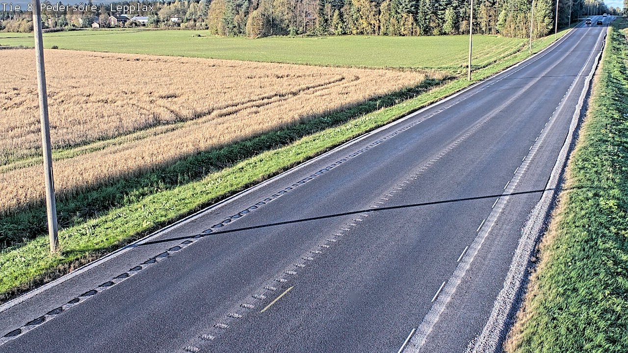 Weather Camera Image Väg 8 Pedersöre, Lepplax, Pedersören kunta, Pohjanmaa