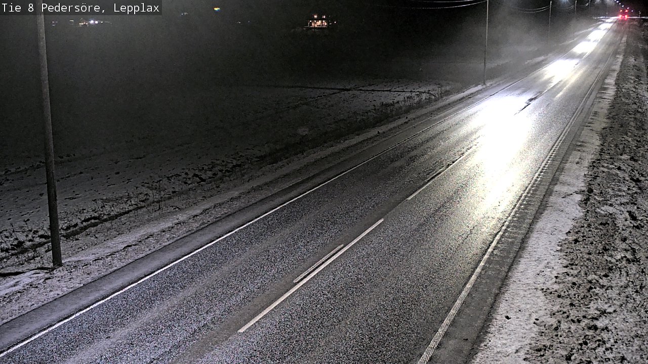 Weather Camera Image Road 8 Pedersöre, Lepplax, Pedersören kunta, Pohjanmaa