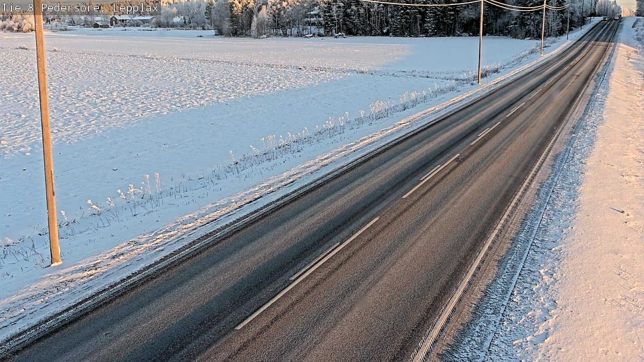 Weather Camera Image Road 8 Pedersöre, Lepplax, Pedersören kunta, Pohjanmaa