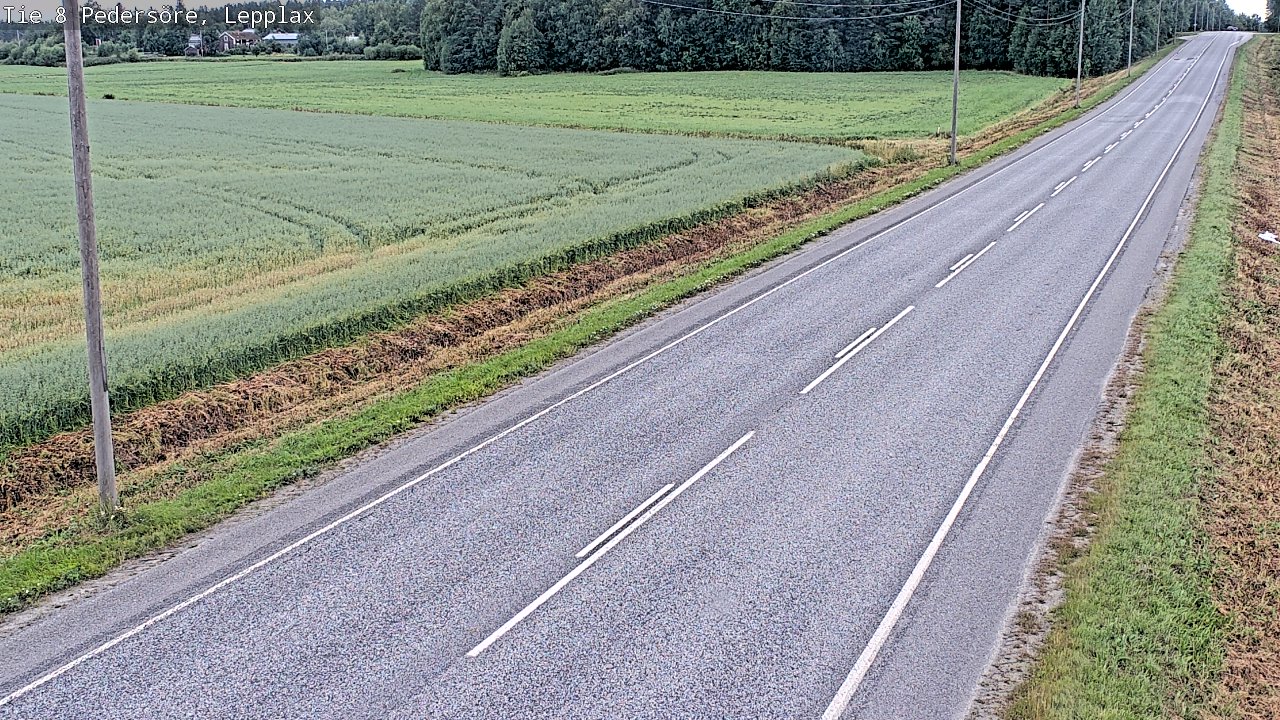 Weather Camera Image Väg 8 Pedersöre, Lepplax, Pedersören kunta, Pohjanmaa