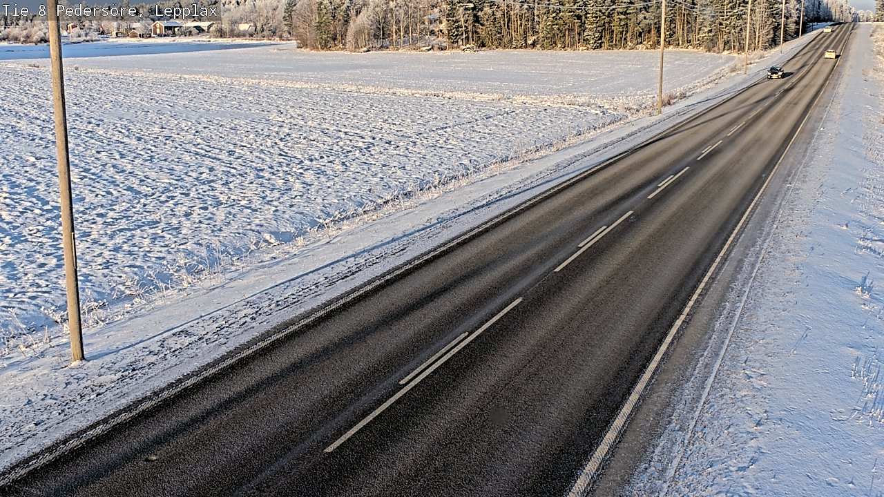 Weather Camera Image Road 8 Pedersöre, Lepplax, Pedersören kunta, Pohjanmaa