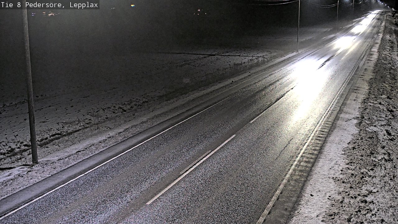 Weather Camera Image Road 8 Pedersöre, Lepplax, Pedersören kunta, Pohjanmaa
