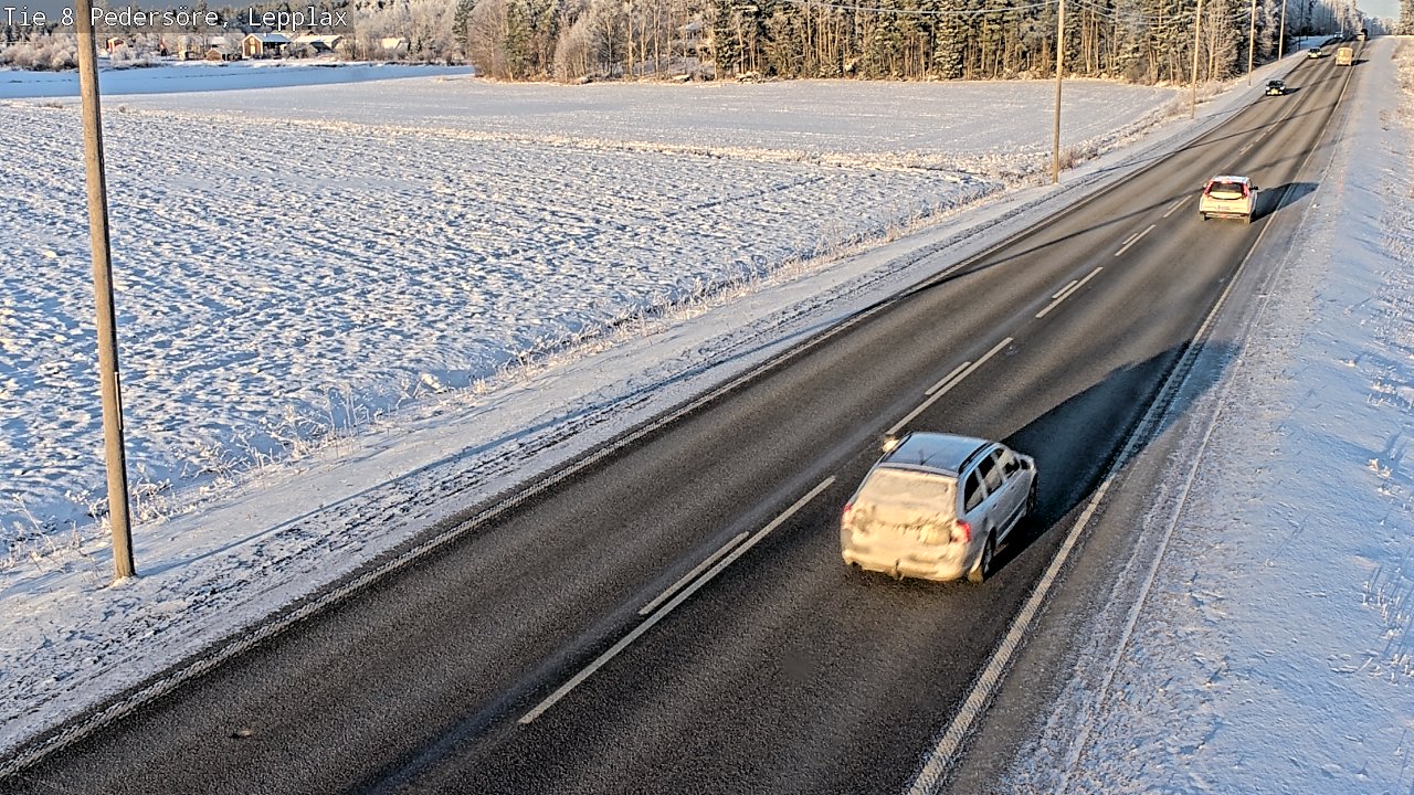 Weather Camera Image Road 8 Pedersöre, Lepplax, Pedersören kunta, Pohjanmaa